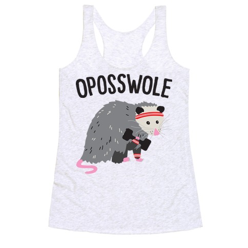 Oposswole Opossum Racerback Tank Top