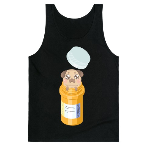 Antidepressant Pug Pill Tank Top