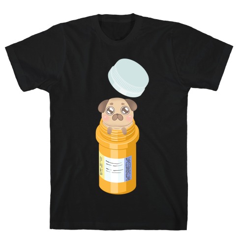 Antidepressant Pug Pill T-Shirt