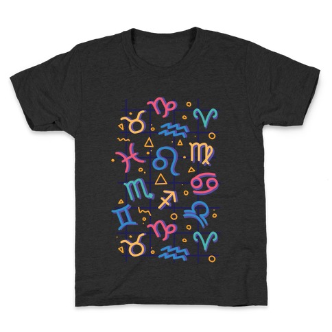 90's Zodiac Pattern Kids T-Shirt