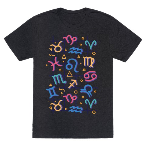 90's Zodiac Pattern T-Shirt