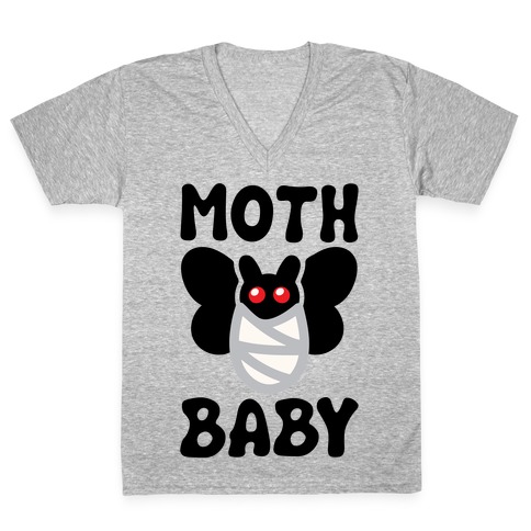 Mothman Baby Parody V-Neck Tee Shirt