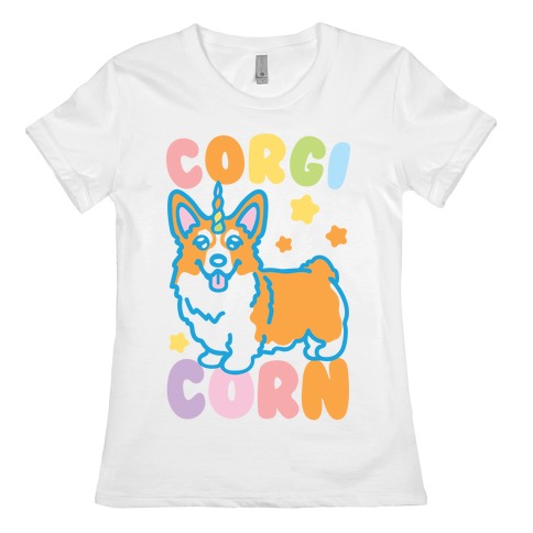 CorgiCorn Unciorn Corgi Womens T-Shirt