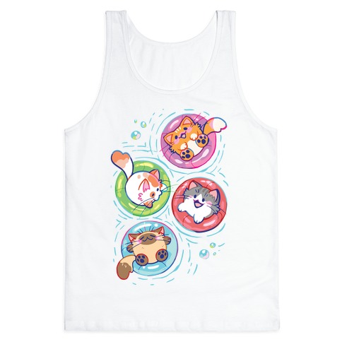 Pool Party Cats Tank Top