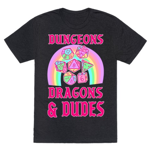 DnD & Dudes Dice Pastel T-Shirt