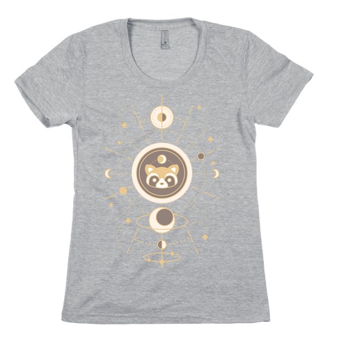 Raccoon Moon Womens T-Shirt