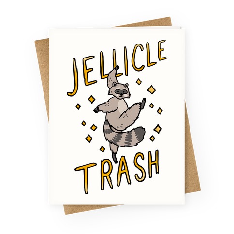 Jellicle Trash Raccoon Greeting Card