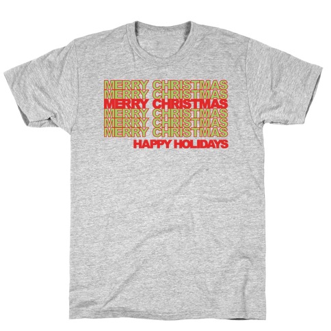 Merry Christmas Thank You Bag Parody T-Shirt
