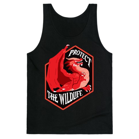 Protect The Wildlife Red Dragon Tank Top