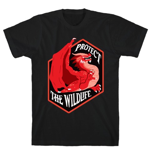 Protect The Wildlife Red Dragon T-Shirt