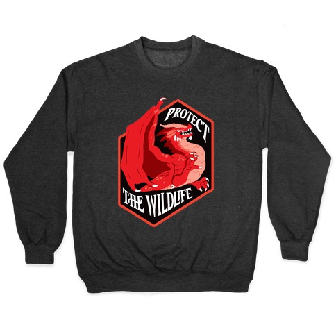 Protect The Wildlife Red Dragon Pullover