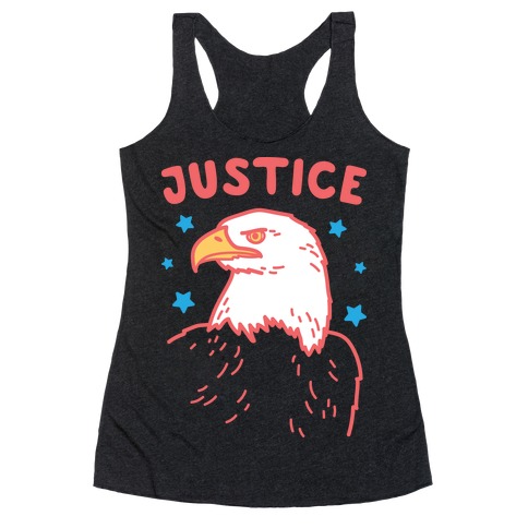 Liberty & Justice 2 (White) Racerback Tank Top