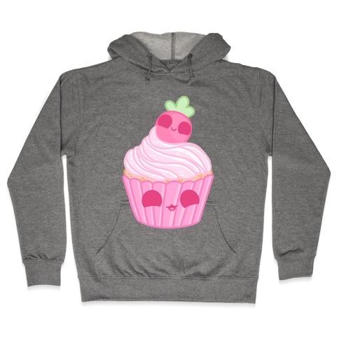 Kawaii Strawberry Cupcake Hooded Sweatshirt