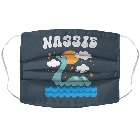 Nassie Lochness Monster Butt Parody Accordion Face Mask