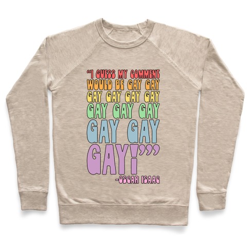 I Guess My Comment Would Be Gay Gay Gay Quote Pullover