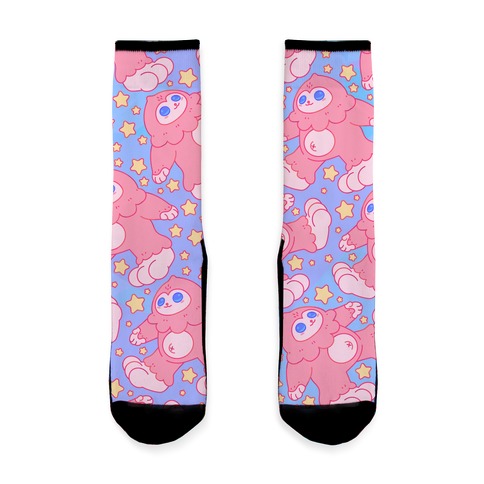 Kawaii Bigfoot Pattern Sock