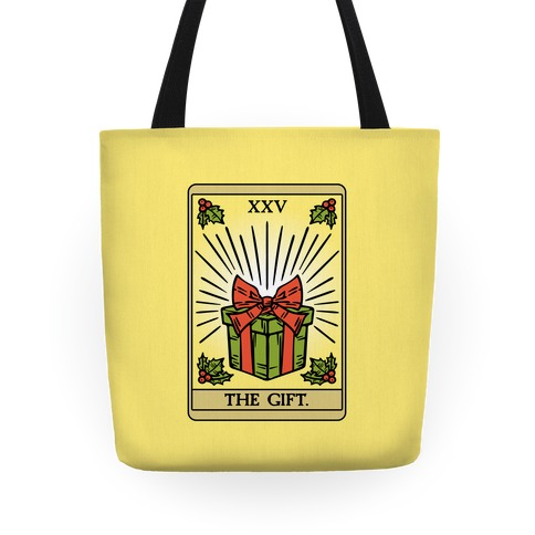 The Gift Tarot Card Holiday Gift Tags Tote