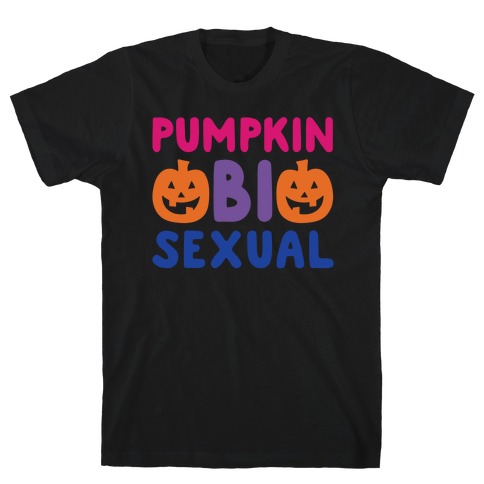 Pumpkin Bisexual White Print T-Shirt