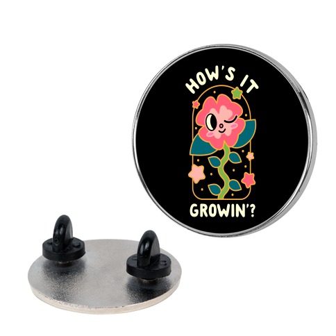 How's It Growin'? Waving Plant Friend Pin