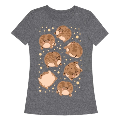 Desert Rain Frog Pattern Womens T-Shirt