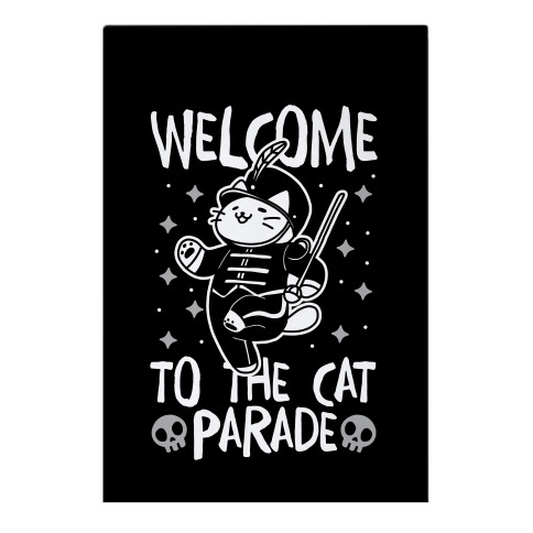 Welcome to the Cat Parade  Garden Flag
