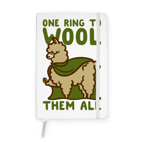 One Ring To Wool Them All Parody Notebook