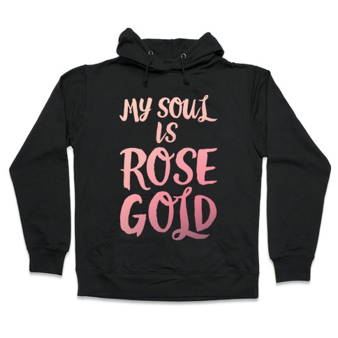 black and rose gold sweatshirt