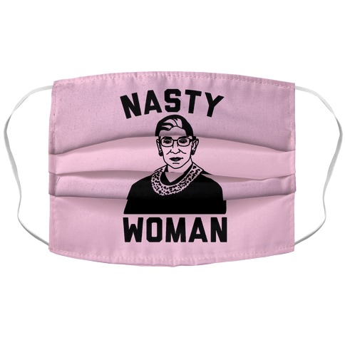 Nasty Woman RBG Accordion Face Mask