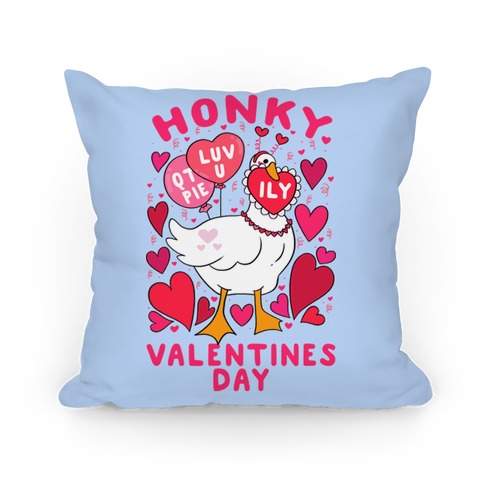 Honky Valentine's Day Pillow