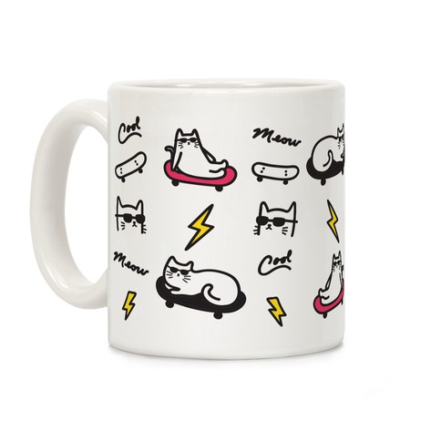 Cool Cats Pattern Coffee Mug