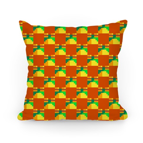 Frog Checker Squares Pillow