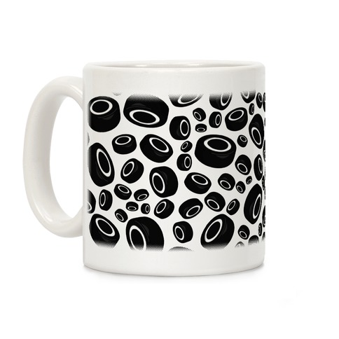 Hockey Pucks Pattern Coffee Mug