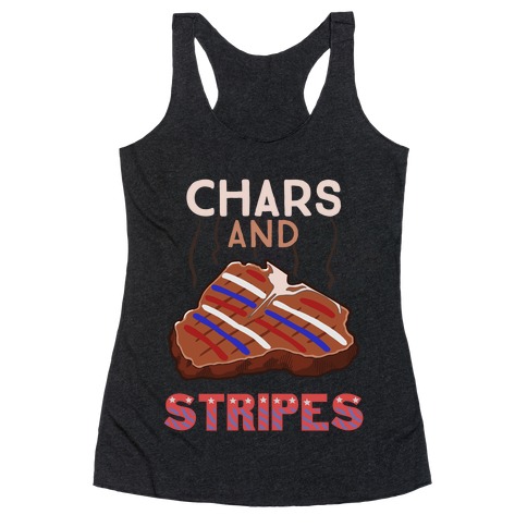 Chars And Stripes Racerback Tank Top