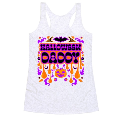 Retro Halloween Daddy Racerback Tank Top