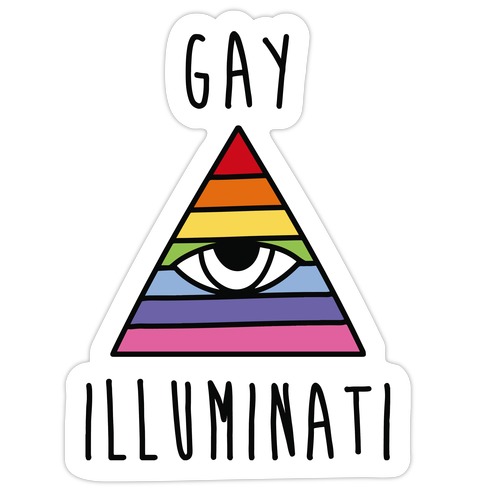 Gay Illuminati Die Cut Sticker