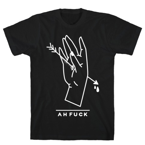 Ah F*** Hand Shot With Arrow T-Shirt