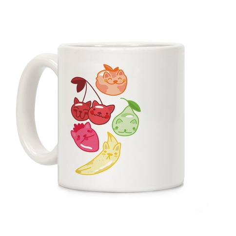 Kawaii Fruit Kitties Coffee Mug