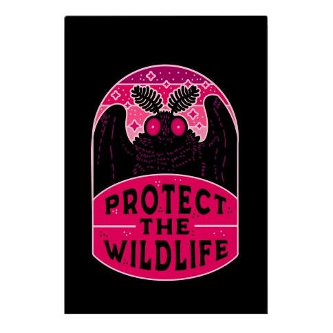 Protect the Wildlife (Mothman) Garden Flag