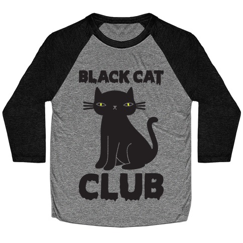 Black Cat Club Baseball Tee