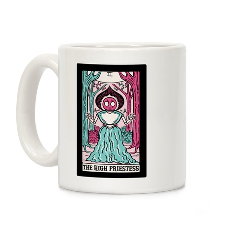 The High Priestess Flatwoods Monster Tarot Card Parody Coffee Mug