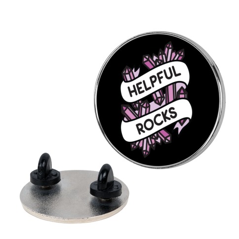 Helpful Rocks (Healing Crystals) Pin