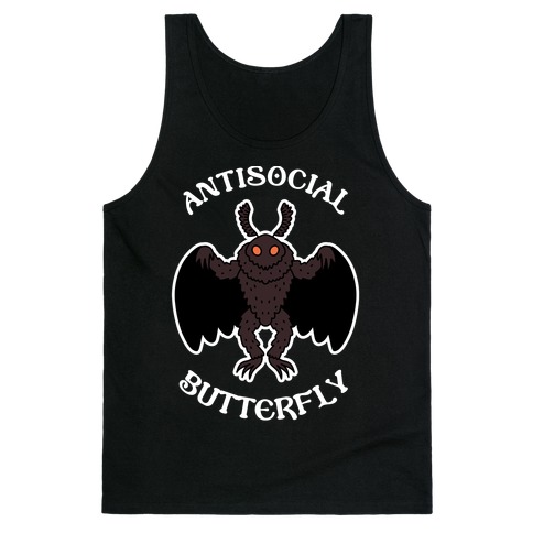  Antisocial Butterfly Mothman Tank Top