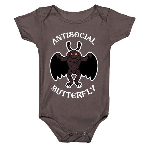  Antisocial Butterfly Mothman Baby One-Piece