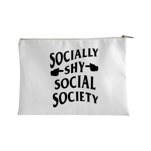 Socially Shy Social Society (white) Accessory Bag