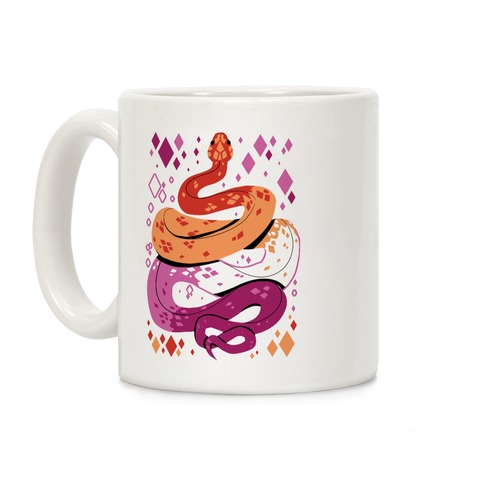 Pride Snakes: Lesbian Coffee Mug