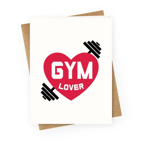 Gym Lover Greeting Card