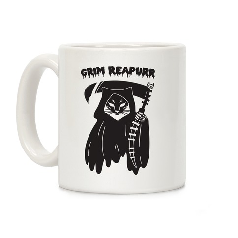 Grim Reapurr Cat Coffee Mug