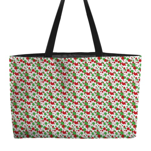 Red And Green Holiday Confetti Weekender Tote