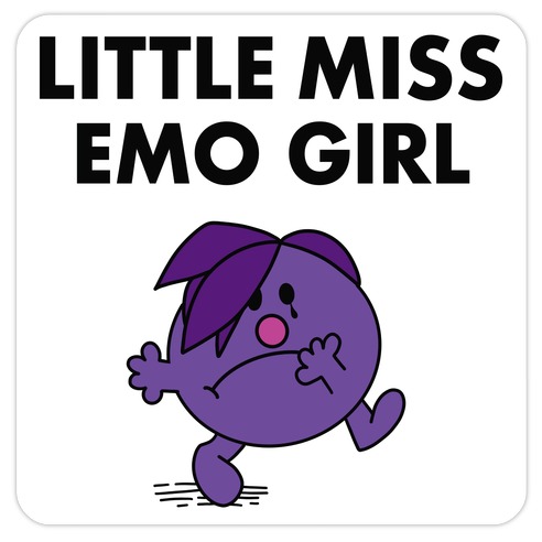 Little Miss Emo Die Cut Sticker