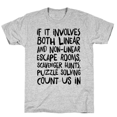 If It Involves Escape Rooms Count Me In (Group Shirt) T-Shirt